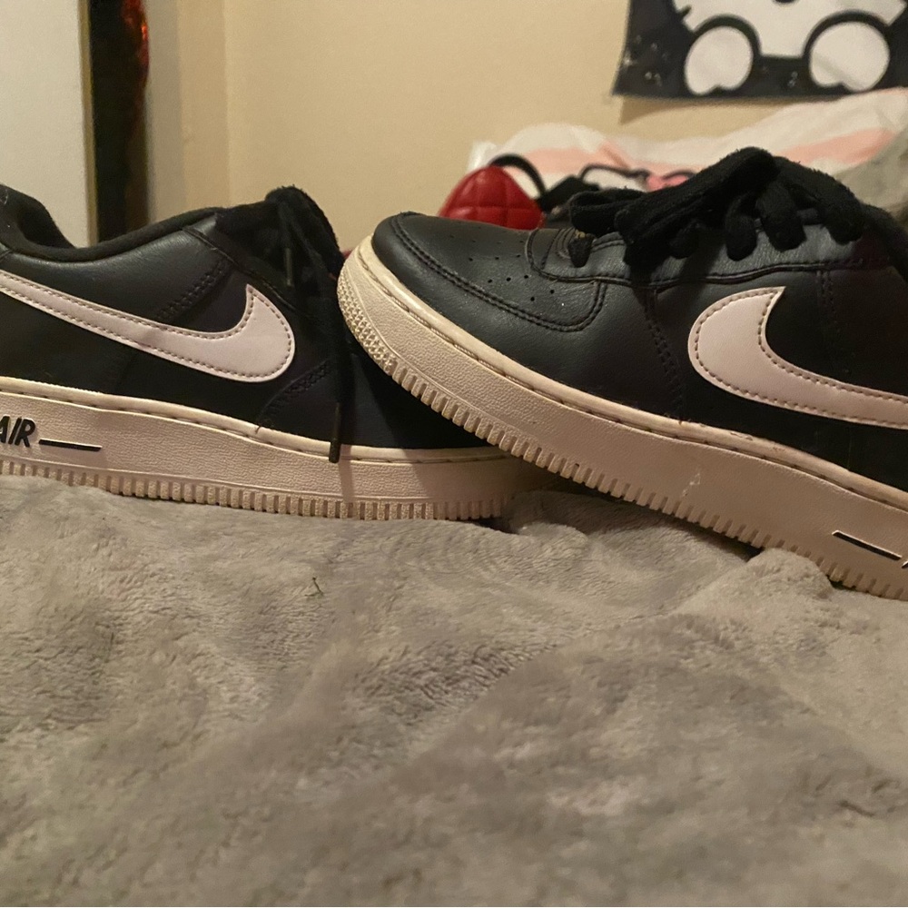 Nike Black and Cream Air Sneakers